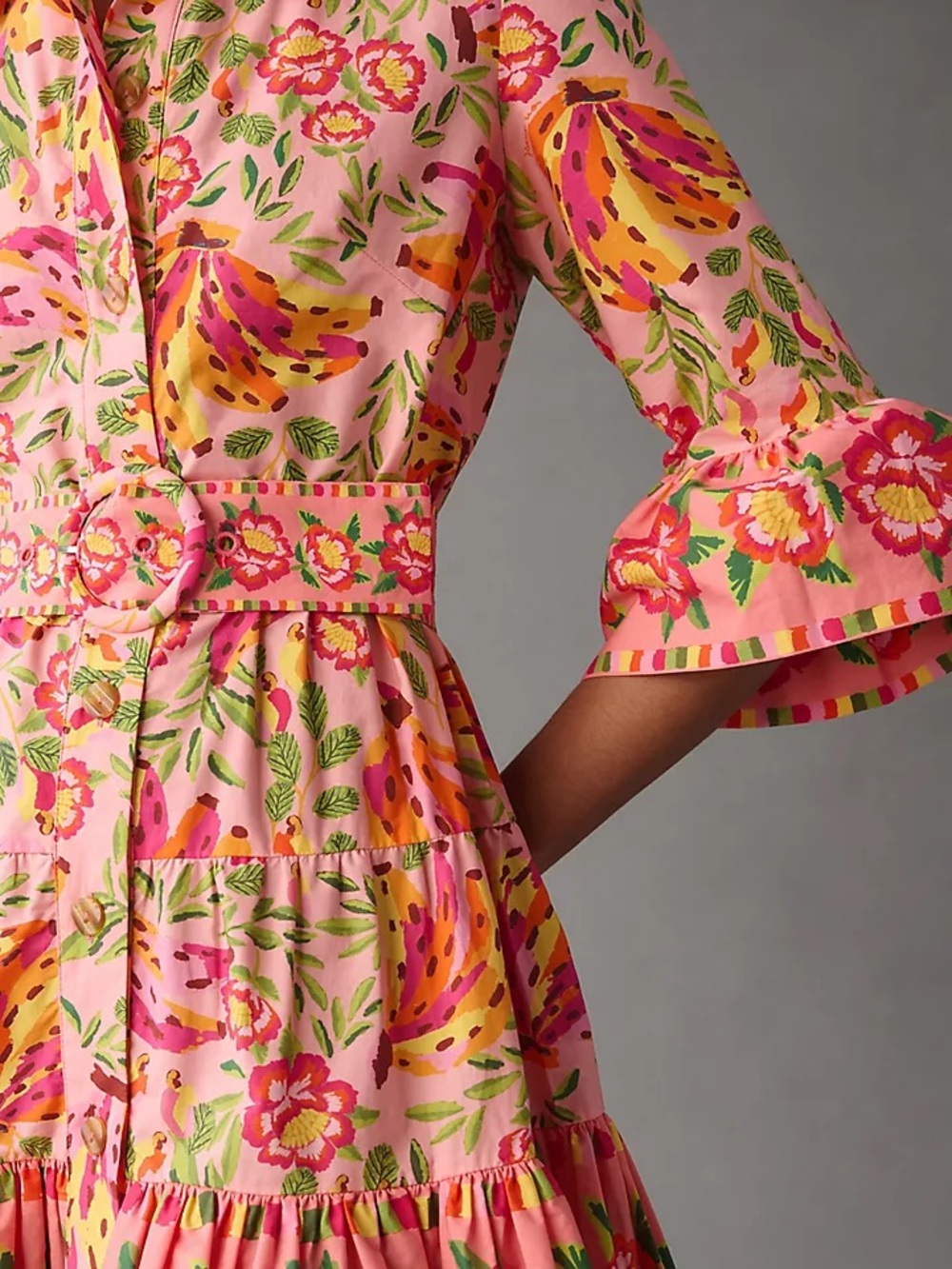 Farm Rio Painted Bananas Mini Dress - Picture 3 of 15